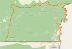 Map of the commune