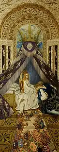 The Prince Discovers the Princess and Wakes Her with a Kiss; 212 × 84 cm