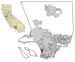 Location of Beach Cities (Hermosa Beach, Manhattan Beach, and Redondo Beach) in Los Angeles County, California
