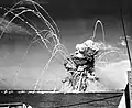 Explosion of SS Robert Rowan off Sicily