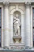 Prudence, on the facade of La Rochelle city hall