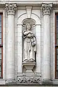 Temperance, on the facade of La Rochelle city hall