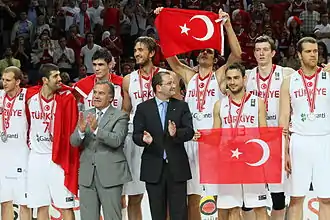 Image 4Turkish national basketball team won the silver medal in the 2010 FIBA World Championship. (from Culture of Turkey)