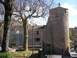 The clock tower in Fontiers-Cabardès