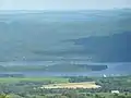 View of the territory from across Lake Matapedia
