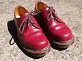 cherry red colour Dr. Martens 1461 shoes
