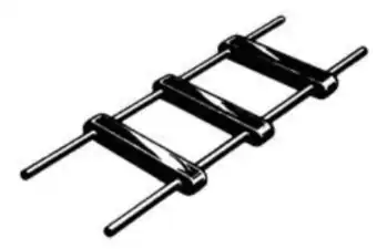 Old-fashioned, high impedance "ladder line", or "open wire line"; typically 500~600&nbsp;Ω.