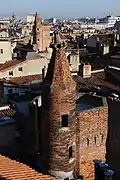 Lancefoc tower (late 15th c.) and Serta tower (1529).