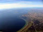 East coast of Öresund, at Landskrona between Malmö and Helsingborg.