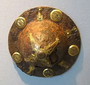 Lombard shield bossnorthern Italy, 7th century, Metropolitan Museum of Art