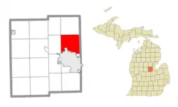 Location within Midland County
