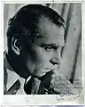 An autographed photo of Laurence Olivier dedicated to Mia Kuryluk in 1957 when he and his wife Vivien Leigh paid a visit to the Kuryluks' home on Frascati Street in Warsaw, photographer unknown, archive of Ewa Kuryluk.