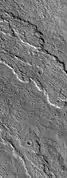 Lava flows in the Tharsis quadrangle.