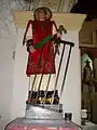 Lawrence statue in St Lawrence Deacon & Martyr Parish Church, Balagtas, Bulacan, Philippines