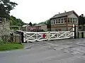 Level crossing near Parkend Station.