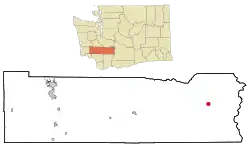Location of Packwood in Lewis County, WA