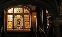 Stained glass in the Town Hall, Liberec, Czech Republic