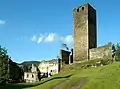 Eastern part of the castle, with keep