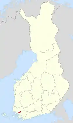 Location of Lieto in Finland