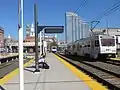 Light Rail train heading north