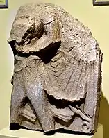 Limestone relief of a male figure from Tell al-Rimah, Iraq. Kassite period. Iraq Museum