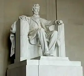 Daniel Chester French, Abraham Lincoln (1920) in the Lincoln Memorial, Washington, D.C.