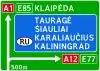 Advance direction indicator