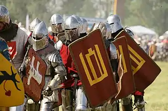 Recreation of the Lithuanian soldiers