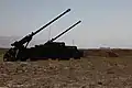 CAESAR gun line in Afghanistan, August 2009