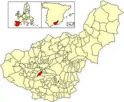 Location of Villa de Otura
