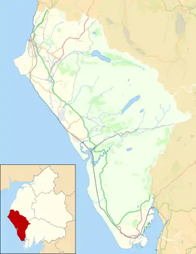 Ulpha is located in the former Borough of Copeland