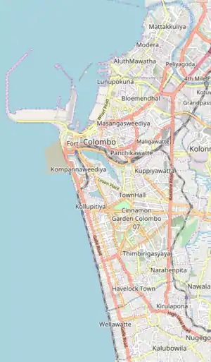 Colombo International Finance City is located in Colombo Municipality