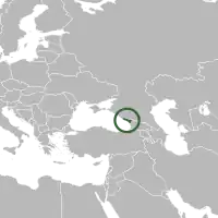 Location of Abkhazia