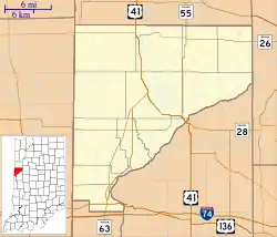 Kramer is located in Warren County, Indiana