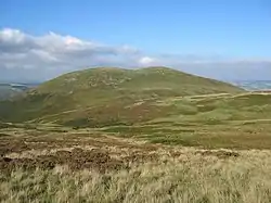 Looking north to Yeavering Bell
