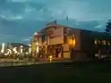 Lope A. Asis Memorial Gymnasium at night