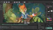 Moho Pro 13.5 animation timeline edit screenshot
