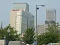 The Marriott and Hyatt Regency Hotels in Downtown