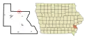 Location of Letts, Iowa