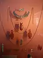 Egyptian amulet examples:Heart amulet, (row 6)