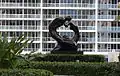 "Lovers", This sculpture adorns the entrance rotunda of the Carbonell Condominium. Swire Properties 10th residential building on Brickell Key, Miami, Florida, the 40 story, 284-unit building is named in honor of Carbonell, completed July 2005.