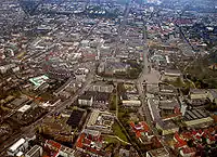Aerial view with the castle in the centre, Photo: Christoph Wagener