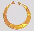 Gold lunula from Lower Saxony, Germany.