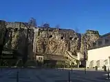 The Bock cliff with cannon loopholes