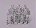 Meeting of Vice-Admiral George King, Mōri Takachika, and Mōri Motonori in 1867