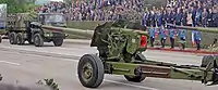 Serbian Army M-84 Nora-A 152&nbsp;mm howitzer at military parade in Niš.