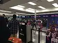 Check-in counters.