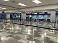 Check-in counters.