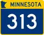 Trunk Highway 313 marker