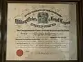 Enrollment certificate for Col Charles Anderson.